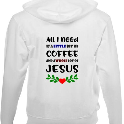 All I need is coffee and Jesus - Unisex Hoodie  Thumbnail